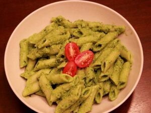Read more about the article Pasta with Spinach Basil Pesto