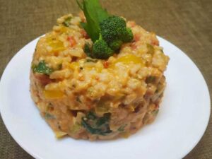 Read more about the article Quick Stir -Fry Creamy Veggie Rice
